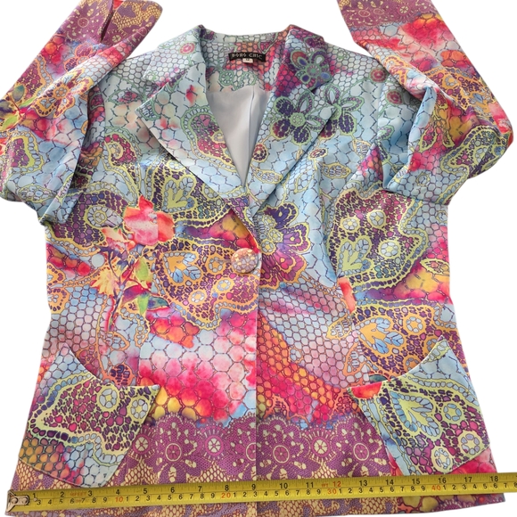Multicolor Women's Blazer - Picture 9 of 12